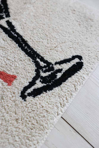 Close-up image of the Extra Dirty Martini Bath Mat