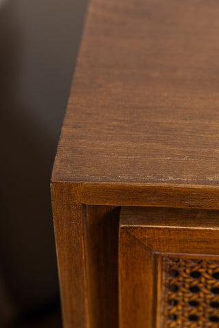 Image of the colour of the Mid-Century Rattan Bedside Table