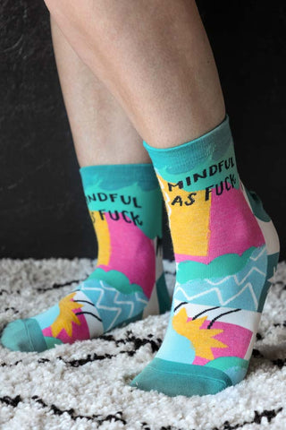 Image of the Mindful As Fuck Womens Ankle Socks on