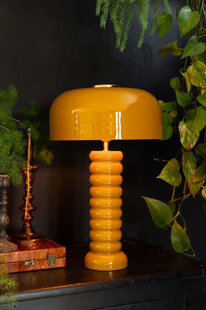 Modern Metal Mustard Table Lamp Rockett St George