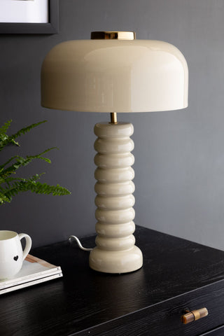 Lifestyle image of the Modern Metal Neutral Table Lamp