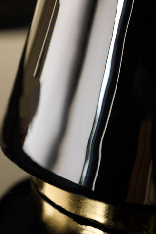 Image of the finish on the Monochrome Metal Table Lamp