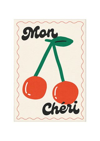 Image of the Mon Cheri Art Print on a white background