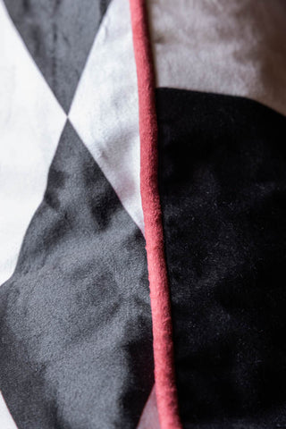 Detail image of the Monochrome Embroidered Star Cushion