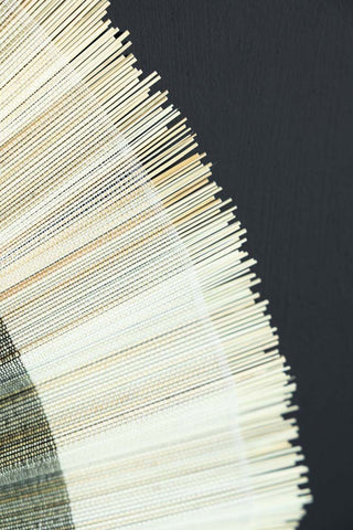 Image of the material for the Natural & Black Fan Wall Decoration