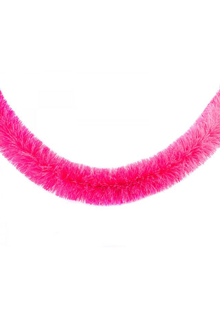 Image of the Neon Pink Tinsel on a white background