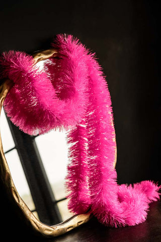 Neon Pink Tinsel