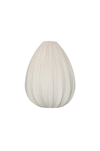 Image of the Neutral Pleated Fabric Teardrop Ceiling Light on a white background