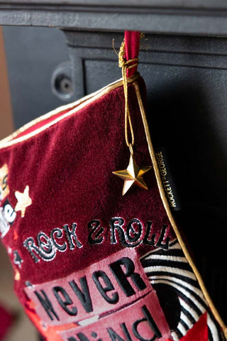 Detail image of the Never Mind The Baubles Christmas Stocking