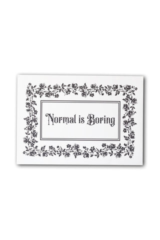 Image of the Normal Is Boring A2 Art Print - Available in 4 Options on a white background