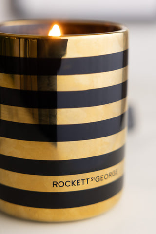 Close-up of the side of the Ooh La La Berry & Sandalwood Scented Candle.