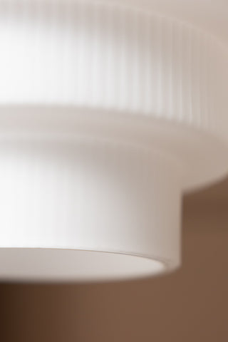 Close-up image of the Tiered Opal Glass Easyfit Ceiling Light Shade