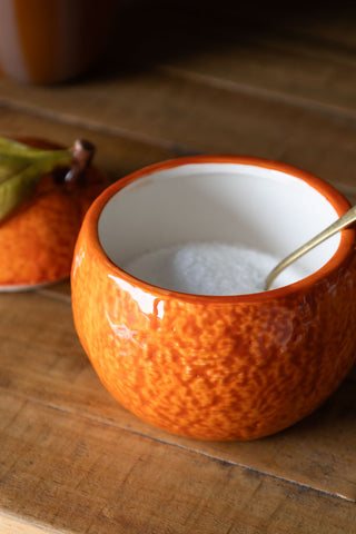 Image of the Orange Storage Jar with sugar