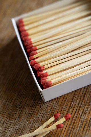 Close-up image of the Out West Luxury Matches by Saint No