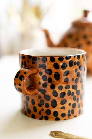 Image of the Painted Leopard Print Mug