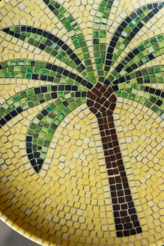 Close-up image of the Palm Mosaic Small Side Plate