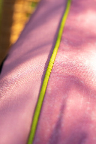 Close-up of the piping on the Palm Springs Outdoor Cushion.