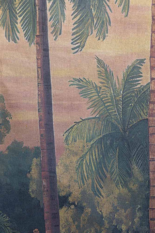 Close-up of the Palm Tree Canvas Wall Hanging.