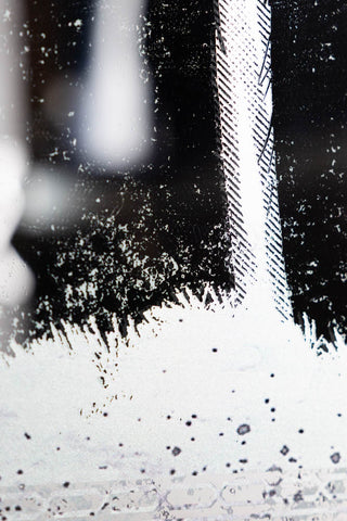 Image of the finish on the Palm Tree Decorative Mirror