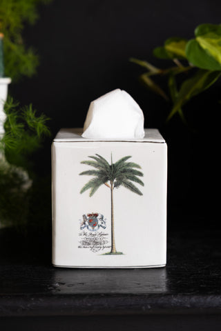 Image of the Palm Tree Tissue Box