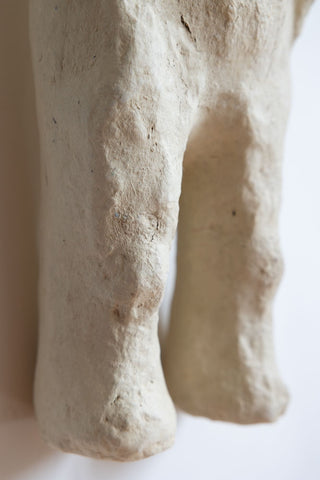 Detail image of the Paper Mache Man Sculpture