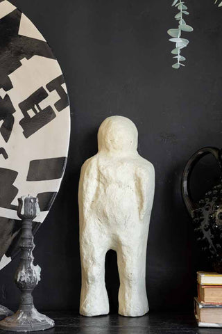 Lifestyle image of the Paper Mache Man Sculpture