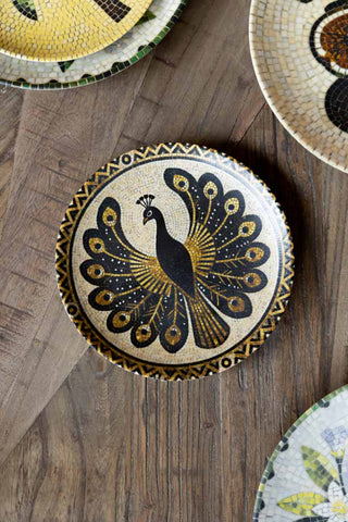 Image of the Peacock Mosaic Small Side Plate
