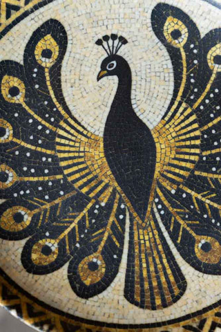 Close-up image of the Peacock Mosaic Small Side Plate