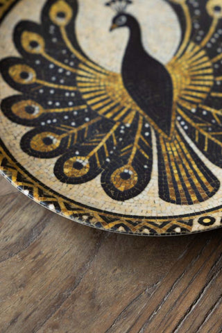 Detail image of the Peacock Mosaic Small Side Plate