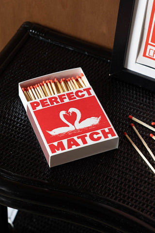 Image of the Perfect Match Swan Matchbox
