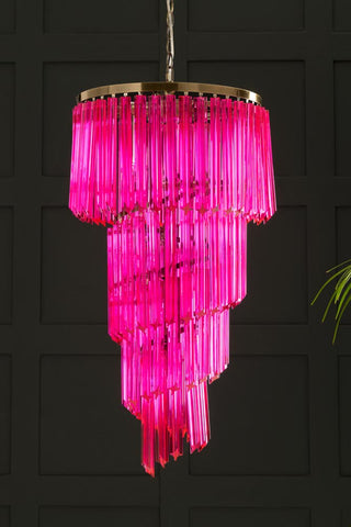 Image of the Pink Chandelier