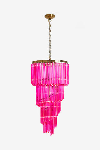 Image of the Pink Chandelier on a white background