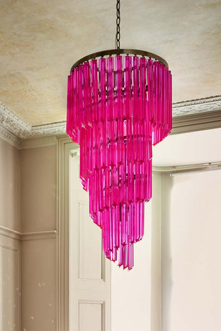 Lifestyle image of the Pink Chandelier