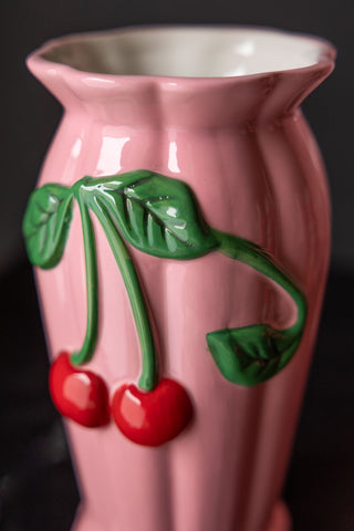 Close-up image of the Pink Cherry Vase