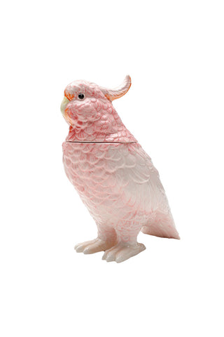 Image of the Pink Cockatoo Storage Jar on a white background