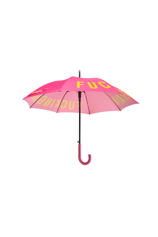 Image of the Pink Fucking Rain Umbrella on a white background