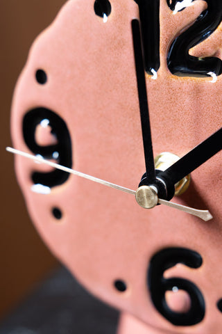 Detail image of the Pink Retro Clock