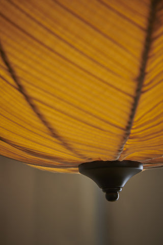 Detail image of the Pleated Fabric Ceiling Light. 