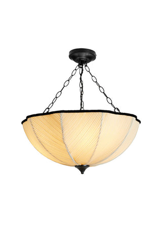 Cutout image of the Pleated Fabric Ceiling Light. 