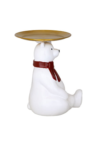 Cut-out image of the Polar Bear Butler Christmas Decoration
