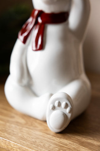 Detail image of the Polar Bear Butler Christmas Decoration