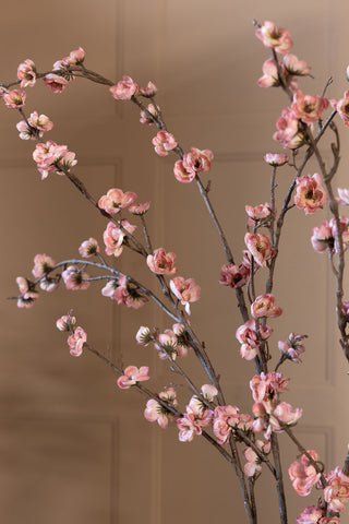 Image showing the flowers on the Pretty Faux Cherry Blossom Stem in Pale Pink