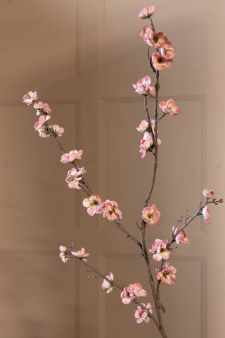 Detail image of the Pretty Faux Cherry Blossom Stem in Pale Pink