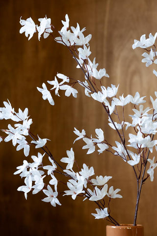 Detail image of the Pretty Faux Flower Spray in White
