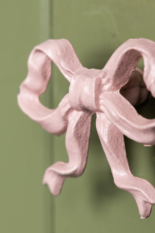 Close-up image of the Pretty Pink Bow Cupboard/Drawer Knob