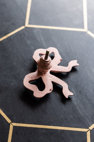 Image of the back of the Pretty Pink Bow Cupboard/Drawer Knob