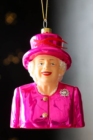Close-up image of the Queen Elizabeth II Inspired Christmas Decoration