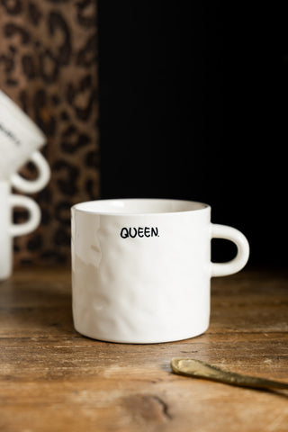 Lifestyle image of the Queen Mug
