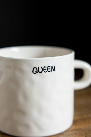 Close-up image of the Queen Mug