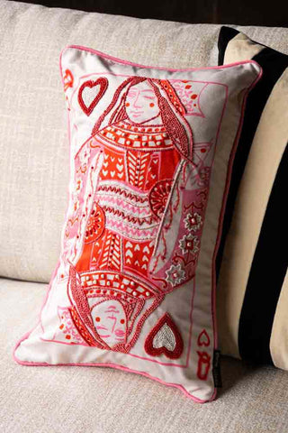 Image of the Queen Of Hearts Cushion